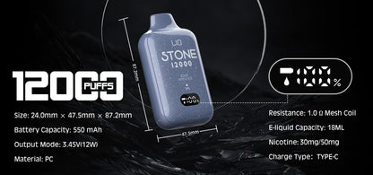 LIO STONE 12000 HITS RECARGABLE